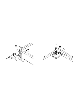 Onderbouwgeleider Soft-close 75 cm