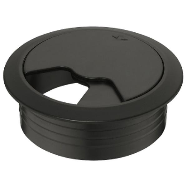 Kabeldoorvoer zwart 60 mm